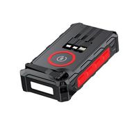 Solar Powerbank - Foldable Wireless Powerbank Built-In SOS Alarm Function and Compass | Hand-Cranked Power Bank with LED Light For Cyclists Fishing Hiking