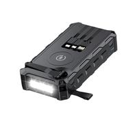 Solar Powerbank, Hand-Crank Wireless Charger, Foldable LED Light Power Bank, SOS Alarm Backup Battery, Compass Navigation Panel, for Cyclists, Hiking, Fishing, Camping, Travel, Survival, Outdoor