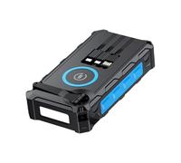 Solar Powerbank - Hand Cranked Power Bank with LED Light, Foldable Wireless Powerbank, Built In SOS Alarm and Compass | for Cyclists Fishing Hiking Camping Outdoor Travel Survival