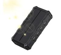 Solar PowerBank - per esterni, banca alimentata dal sole di emergenza | Batteria mobile, caricatore solare posteriore, USB Banca, robusta wireless Power Flash Charger anteriore, 20 W