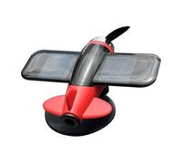 Solar Powered Aircraft, Compact Rotating Model, 3.54x2.95 in Sun Operated Decoration, Car Interior Accessories, Friendly Dashboard Display for Vehicle, Ornament, Outdoor Use
