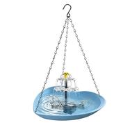 Solar-powered Bird Bath - 2.36 Inches Heart Shape Hanging Water Fountain | Eco Friendly Pet Bath Basin Durable Outdoor Water Feature Crafted For Garden Ponds Pool Yard Patio