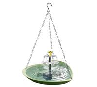 Solar-powered Bird Bath - 2.36 Inches Heart Shape Hanging Water Fountain | Eco Friendly Pet Bath Basin Durable Outdoor Water Feature Crafted For Garden Ponds Pool Yard Patio