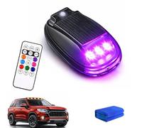 Solar Powered Car Roof Strobe Light, Waterproof 8 Colours Smart Sensing Marker RGB Light, Solar Lights with Motion Vibration Sensor, For Motorcycles, Cars and Trucks (1pc)