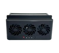 Solar Powered Car Ventilator | 9.06x4.45x1.97 Inches Solar Auto Cooling Fan | Strong Suction Ventilation Tool For SUV, Truck, Sedan, RV, And Small Car