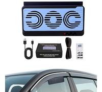 Solar Powered Car Window Fan, Portable Cooling Device, Air Ventilation Fan, Eco Friendly Gadget, Double Mode System, Ideal for Vehicle, RV, Truck, Camping, Travel Use