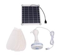 Solar Powered Ceiling Fan - 10W USB Smart Monocrystalline Panel Cooling | 16.5 Inch Solar Outdoor Ceiling Fan Gazebo For Patio Camping Tent Chicken Coop Greenhouse Shed Gazebo Attic Solar Ceiling Fan