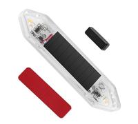 Solar Powered Door Lights, Vehicle Warning Lamp System, 2 Pieces Car Lights with Flash Feature, Waterproof ABS Housing, Safety Light with Bright Strobe, Automotive Accessory for Night Driving