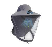 Solar Powered Fan Hat | with Netting Sun Protection Portable