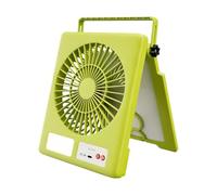 Solar Powered Fan - Rechargeable With LED Light | Camping Tents Fans