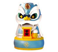 Solar Powered Lion Statue - Cartoon Lion Dashboard Ornament, Automatic Nodding Head | Cute Dancing Ļion Model System, Decorative Mascot Solution for Car Interior Accessories