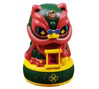 Solar Powered Lion Statue - Cartoon Lion Dashboard Ornament, Automatic Nodding Head | Cute Dancing Ļion Model System, Decorative Mascot Solution for Car Interior Accessories