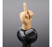 Solar Powered Mid Finger Shaking Duck Figurine, Dashboard Bobbleheads, Solare Dancing Figurines, Novità Solar Power Kits