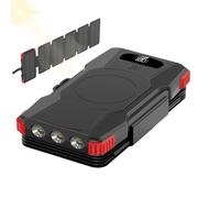 Solar Powered Phone Charger - Outdoor Gear LED Flashlight | 20000mAh, 6.77 Inches ABS Backup Battery | Portable Energy Pack for Camping, Travel, Road Trip, Fishing, and Hiking