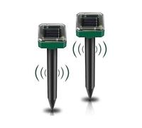Solar Powered Ultrasonic Mole Repeller 2 Pack, Solar Mouse Repeller Outdoor, Solar Powered Mole Repe