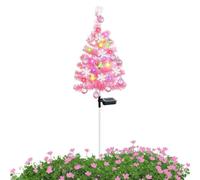 Solar Powered Waterproof Light Stake | Solar Powered Tree Light Pink | Landscape Exterior Daily Indoor Holiday Birthday Party Offices | Outdoor Yard Decor For Winter Yard Lawn Garden Courtyard