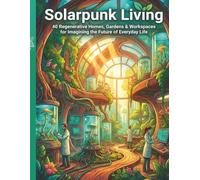 Solar Punk Living: A Coloring Book for Adults & Teens: 40 Regenerative Homes, Gardens & Workspaces Imagining a Sustainable Eco Friendly Future