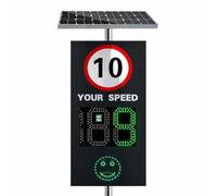 Solar Radar Speed Sign, Security 3K Camera | High-precision radar, dual-colour LEDs, three power supply options, visible range of 300 metres