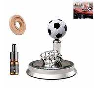 Solar Rotating Football Car Air Freshener & Aromatherapy Diffuser,Olar Dashboard Wireless Fragrance Balls Decorations,360° Reusable Ornament for Car,Office & Home (silver)