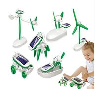 Solar Science Kit - Pro | 6-in-1 FAI DA TE STEM - Kit Di Esperienze Scienziate Educative Progetti Di Costruzione Solare Barca Aereo Mulino A Giocattolo Educativo per Ragazzi E Ragazze |