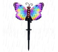 Solar Stake Lights, Butterfly LED Pathway Lamp, Solar Pathway Light | LED Solar-powered Butterfly Garden Decorative Light, Solar Garden Lights For Yard Lawn Patio Sidewalk Park Holiday Winter