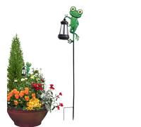 Solar Stake Lights Outdoor, Solars Waterproof Frog Garden Decor, Cute Outdoors Figurine, Led Path Lamp Accent, Ideal for Waterscape, Lawn, Pathway, Halloween, Christmas, 77cm