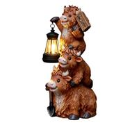 Solar Statues for Outside Glowing - - - Art Sculpture Resin Ornament with |