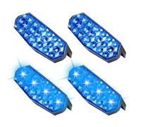 Solar Strobe Lights, Anti Collision Beacons, 1.3x3.13in Flashing Safety Lamps, High Brightness Output, Weatherproof Authentic Housing for Cars, Trucks, Construction Sites, Road Work, Traffic Safety