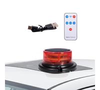 Solar Strobe Warning Light | Versatile | 11x7x15cm | Car Warnings Safety Lights | Automotive Warning Light | Adaptable | For Trailer SUV Sedan RV Outdoor