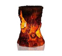 Solar Stump Lights Outdoor Flickering Flame