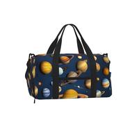 Solar System Planets - Borsone sportivo con scomparto per scarpe, leggero, da palestra, per uomo e donna, impermeabile, con tasca per bagnati