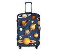 Solar System Planets - Copertura protettiva per trolley, antigraffio, 45,7-81,7 cm, adatta per viaggi, viaggi di lavoro, bianco, M