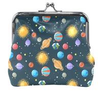 Solar System Planets - Portafoglio in pelle con fibbia per cambio carte per ragazze, pianeti del sistema solare, UNITALLA - pianeti del sistema solare, UNITALLA Classic, Pianeti del sistema solare