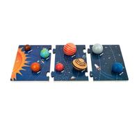 Solar System Wooden Puzzle - Sturdy Preschool Kids Space Planet Toy
