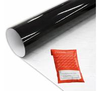 SOLAR SYSTEMS Adesivo per Auto, Pellicola Oscurante, Rivestimento Nero per Auto, Adesivo per Moto, Imballaggio - Facile da Applicare, Rimovibile Senza Lasciare Tracce - G12 2080 Nero Lucido - 152x50