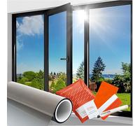 Solar Systems pellicola per finestre pellicola di protezione solare pellicola a specchio per interni autoadesiva con kit di montaggio (76cm x 200cm)