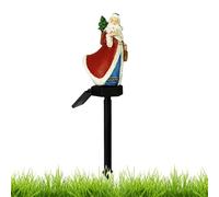 Solar Weatherproof Christmas Tree - Outdoor Christmas Lights | Water-Resistant Santa Claus Decorations, Path Lighting, Outdoor Fairy Lights for Garden, Patio, Balcony