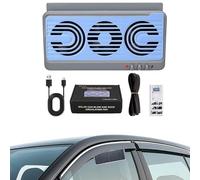 Solar Window Fan, Car Cooling Vent, 12x2.17 inches, Portable Mountable Design, Built-In Air Purification System, for RV, Truck, Vehicle, Home, Travel, Camping, Outdoor