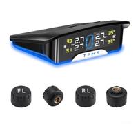 Solar Wireless per tpms Tire Pressure Monitor for Car SUV Solar(External) | Solar charging, continuous operation, per no per battery swap, real-time updates every 3 mins