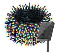 SOLARBABY Illuminazione solare natalizia per esterni, 1 x 20 m, 200 LED, impermeabile, IP65, 8 modalità, catena luminosa solare per giardino, esterni, Natale, terrazza, albero di Natale, decorazione