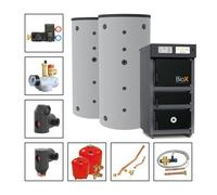 Solarbayer BioX 15 Set Di Caldaie A Legna 2A (2x800L) Pacchetto Di Accumulo [EEK: +]