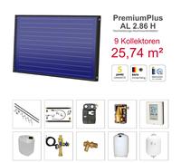 Solarbayer PlusAL Solar Paket H9 Set Celle Solari Totale 25,74 m2 Orizzontale