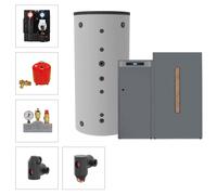 Solarbayer Set Di Caldaia A Pellet PLT-AC 35-2B Variante B (1x SLS-1500-S) [EEK: +]