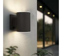 SolarCentre® Grantham Up & Down - Lampada da parete ad energia solare, per esterni, colore: grigio antracite