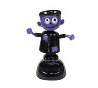 SolarCosa Statuetta a forma di zombie, viola e nero, 11 cm, a energia solare, decorazione di Halloween