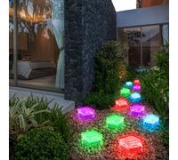 Solardeko Esterni Lampada da Giardino Cambio Colori RGB LED Vetro Cubetti L 7