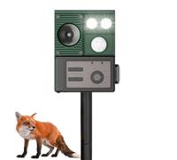 Solare ad ultrasuoni per animali - Dispositivo di avvertimento con sensore di movimento generico che emette forti impulsi sonori per difesa all'aperto | per giardino, cortile,