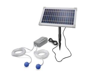 Solare Aeratore da Stagno Professionale - 8W Modulo 200 L/H Aria - Extragroßes per la Migliore Funzione - Giardino Presa D'Aria Pompa Ossigeno ad Esotec 101845