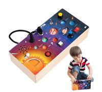 Solare Attività Board | Scheda Educativa Solare per Bambini - Gioco Educativo Interattivo Portatile con Driver Luci LED e Abilità Motorie per Viaggi, Casa e Scuola