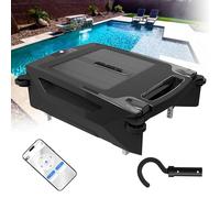 Solare automatico Robot Pool Skimmer - Robot pulitore piscina per piscine fuori terra, copertura 80㎡, filtro 450um, doppia modalità di ricarica, APP supportata